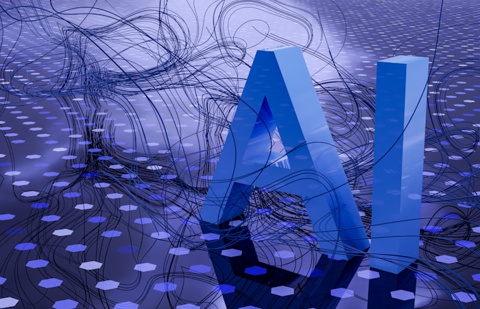 Illustrative AI technology concept